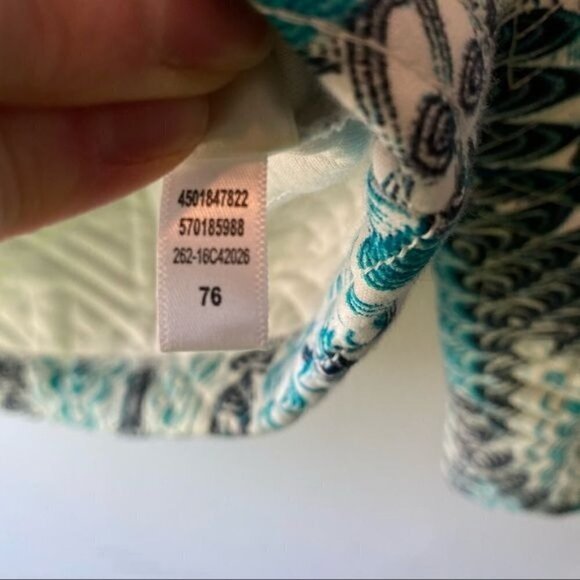Chico’s Blue Quilted Zip Up Jacket S - Picture 6 of 10